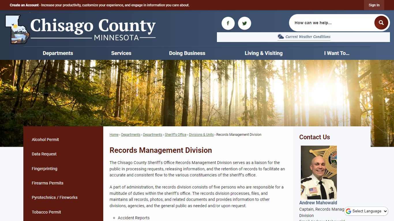 Records Management Division | Chisago County, MN - Official Website